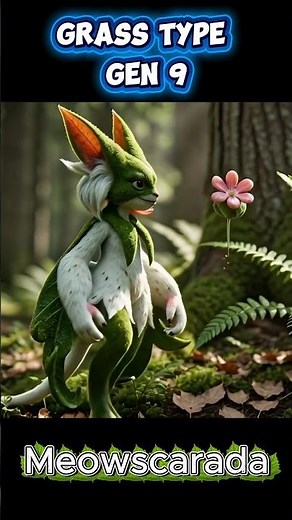 Pokemon Sprigatito EVOLVES to Meowscarada! 😱 Hyper-Real Paldea Grass Starter