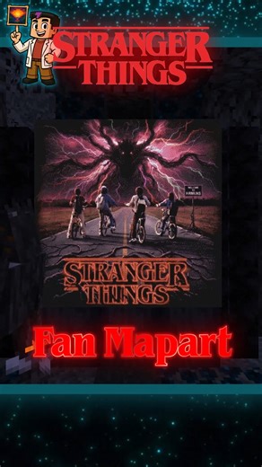 Doc Block on Instagram: "👁️ Stranger Things recreated as Minecraft mapart. This 3x3 flat full-block Stranger Things fan mapart features my take on the Mind Flayer confronting Mike, Dustin, Lucas, and Will — inspired by the show’s iconic poster art. The entire Stranger Things build was created on the ocean using Frostwalker boots and totals 147,456 blocks. What you’ll see in this video: • Full 3x3 Stranger Things mapart reveal • Custom Upside Down environment for the showcase • Mind Flayer vs. t