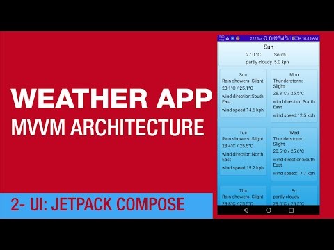 How To Create Weather App Using MVVM Architecture In Android Studio - UI Part