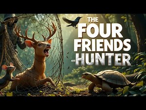 🐿️🦊🐦 Four Friends & The Hunter - A Clever Escape! 🏹✨ | A Powerful Friendship Story for Kids #stories