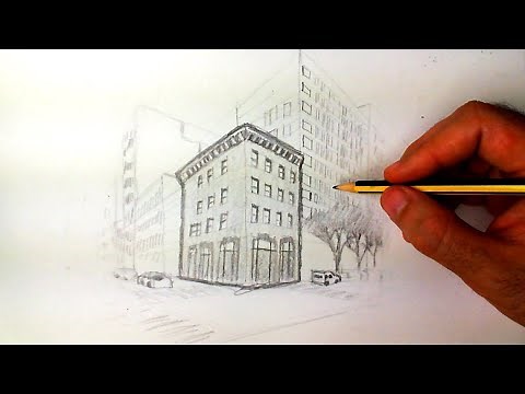 Cómo dibujar una perspectiva de dos puntos paso a paso