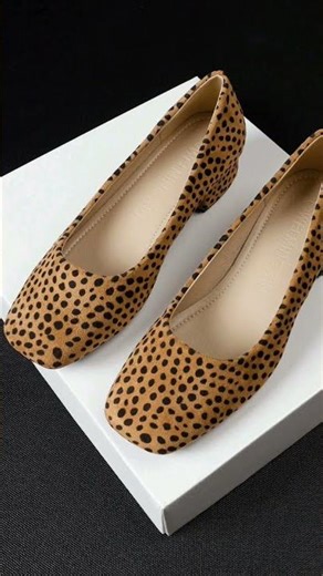 Polka Dot Thick Heel Slip-On Square Toe Pumps #SHEIN || #shorts