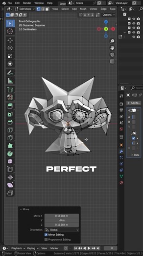 After this video you'll be the mirror modifier master! 🫣 #blender3d