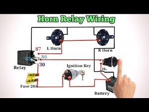 Horn Relay Wiring Daigram//Car Horn Relay Connection//