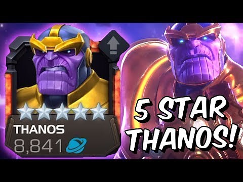 5 Star Thanos Rank Up, Abilities & Endgame Gameplay - Marvel Contest Of Champions