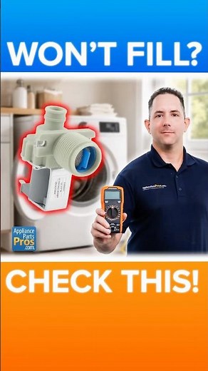 Washer Won't Fill? Turn This Valve On #washingmachinerepair #homefix #shorts