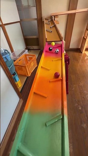 Marble Run (Marble Run Course with a Large Wooden Funnel and Giant Slalom Slope Device) #8 #ASMR