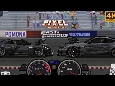I Spent 100 hours in Mustang GT 🐎vs Nissan Gtr 35 Extreme Build in Pixel Car Racer|World first build