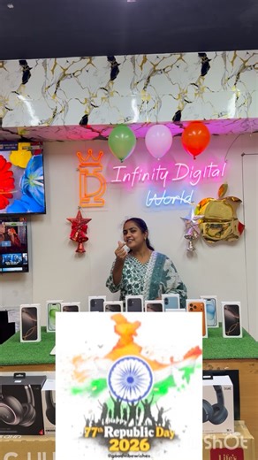 Infinity digital world on Instagram: "HAPPY REPUBLIC DAY 🧡🤍💚 #repubilcday🇮🇳♥️2026 #bestprice #apple #infinitydigitalworld #applestore ONCE VISIT SHOP NOW FRIENDS, ONLINE AND OFFLINE RETAIL STORE COMPARE 100% TO MYSHOP PRICE VERY LOW PRICE AND VERY GOOD CUSTOMER SERVICE SUPPORT TEAM AVAILABLE HERE, 100% GENUINE PRODUCT ONLY AVAILABLE.GOOD TRUSTEDSELLER @INFINITY DIGITAL WORLD. LANDMARK - ANJAPPAR HOTEL RK SALAI MYLAPORE-600004 SHOP DETAILS : +91 - 86675 07116 +91- 63796 98775 +91- 95143 2146