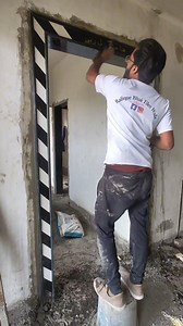 480K views · 8.1K reactions | Door Frame Amazing Design Install  इसे बनाना बहुत आसान हैं  वीडियो को लास्ट तक देखे  #viralvideo2024 #facbookviralvideo #tiles #hardwork #doors #frames #Install | Rafique Bhai Tiles Wale | Facebook