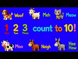 Counting Song for Kids | Animal Sounds for toddlers 