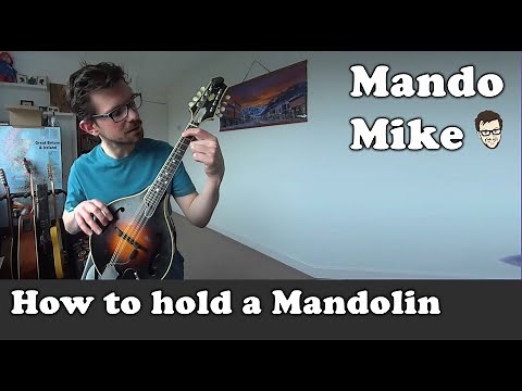 How to hold the mandolin - Mandolin Lesson for Absolute Beginners