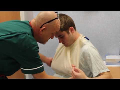 Take Aurally: How to put on a Broad Arm Sling