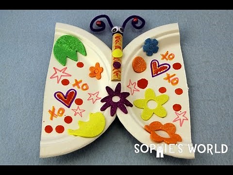 How to Make a Paper Plate Butterfly | sophie-world.com