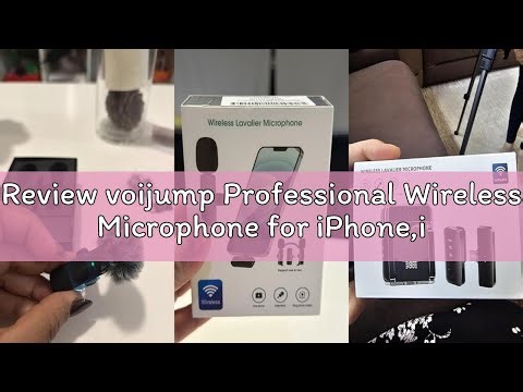 Review voijump Professional Wireless Microphone for iPhone,iPad,Android, Lavalier Lapel Mic for Vide