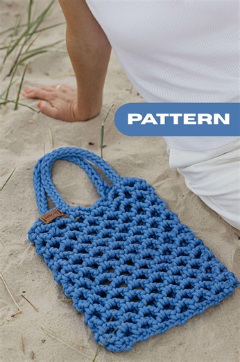 Easy Crochet Bag Pattern for Beginners: Modern Summer Bag - Etsy Canada