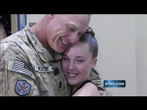 Soldier Homecoming Surprises Daughter