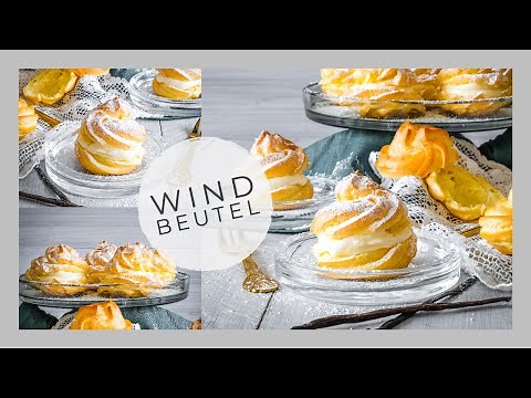 Windbeutel mit Vanille Creme - Brandteig