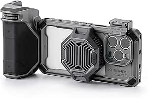 Tilta Khronos Advanced Kit Compatible with iPhone 15 Pro - Space Gray | Includes Phone Case, ND Filters, PD Focus Handle, and Cooling Fan