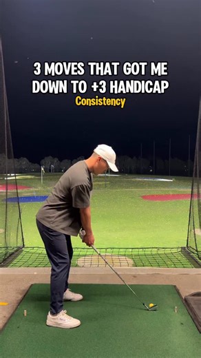 3 lessons that made my swing way more consistent 🧠⛳️ 1️⃣ Stop flipping. Most golfers “throw” the club at impact — lead wrist cups, face flips, contact goes everywhere. Feel the back of your lead wrist stay flat with the hands ahead of the ball. That forward shaft lean = compressed, pure strikes. 💡 Tip: rehearse little punch shots holding that impact shape. 2️⃣ Weight shift happens earlier than you think. Good swings shift pressure to the lead side before the downswing even starts. If you wait 