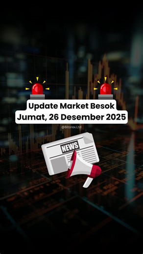 🚨 Update market besok Jumat, 26 Desember 2025‼️ 📌Data Tokyo Core CPI y/y diprediksi menurun dibanding data sebelumnya. 📌Data Unemployment Rate diprediksi stagnan dibanding data sebelumnya. 📌Data Prelim Industrial Production m/m diprediksi menurun dibanding data sebelumnya. 📌Data Retail Sales y/y diprediksi menurun dibanding data sebelumnya. ‼️Disclaimer : Postingan ini hanya bertujuan untuk edukasi, Bukan ajakan membeli atau menjual aset investasi __________ #jpy #fyp #marketupdate #Akademi