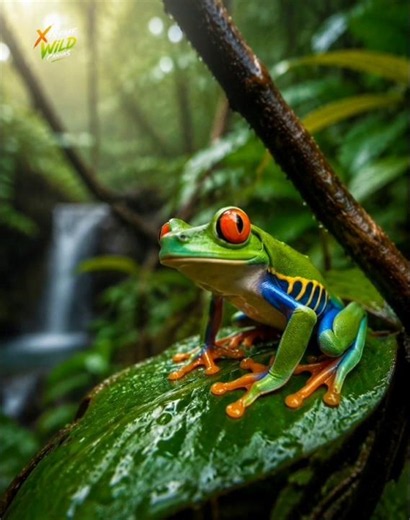 🐸 Red-Eyed Tree Frog – The Jewel of the Rainforest 🌿