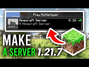 How To Create A Minecraft Server 1.21.7 - Step By Step