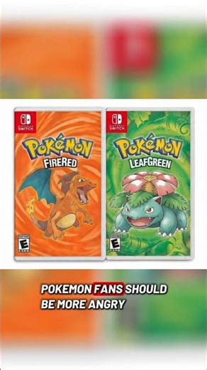 Pokemon firered & leafgreen no physical copies? #pokemon #gaming #firered #switch #shorts #short
