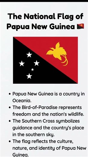 Papua New Guinea Flag 🇵🇬 – Learn English | English Zone