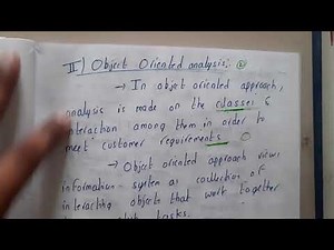 3.2 Object oriented analysis