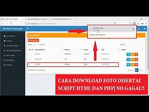 Cara download file foto dengan full script HTML dan php