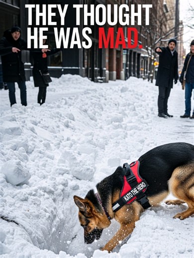 Is That Dog Going Mad?” They Said… Then This happens. dog digging snow rescue misunderstood dog hero dog saves puppy emotional dog rescue dog instincts saved life viral dog video heroic dog story #DogHero #AnimalRescue #HeroDog #ViralStory #katothehero