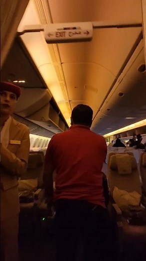 Emirates Boeing 777--300 ER economy class cabin #emirates #flight #aviation