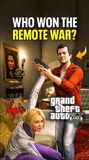 Who Won the Remote War? #gamestyphoon #gta5 #gtav #shorts #Michael #Tracey