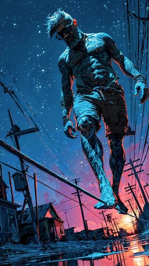 4.3K views · 612 reactions | Rope walk 甆 . . #aiart #aiartwork #reviewai #ai #animation #aiartist #aiartcommunity #reels #entertainment #digitalart #gta #comics | Review Ai む | Facebook