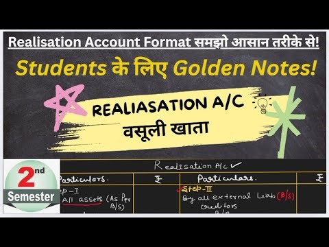 Dissolution of Partnership firm | Complete basics | REALISATION ACCOUNT | Class 12 | Accounts|BBMKU|