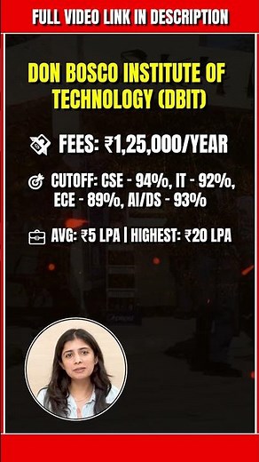 Don Bosco Institute of Technology Mumbai | Affordable Fees with High Placement Packages