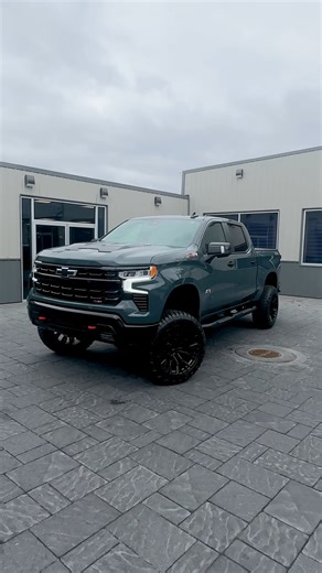 2025 Cypress Gray Chevy Silverado - Available at Kreitz Auto.com #Chevy #Silverado #CypressGray #LiftedTrucks #KrietzCustoms | Krietz Auto