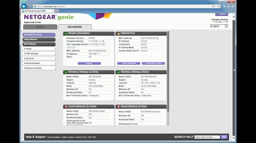 Netgear R7000 set up screen video