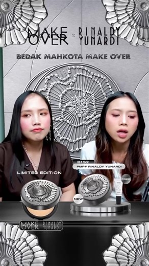 [TOP CREATOR'S PICK] NEW! LIMITED EDITON MAKE OVER X Rinaldy Yunardi Powerstay 24H Matte Powder Foundation Limited Edition - Iconic Bedak Mahkota Smooth-Blurred Longwear Finish Strong-Wear Triple Oil Control 24 Jam