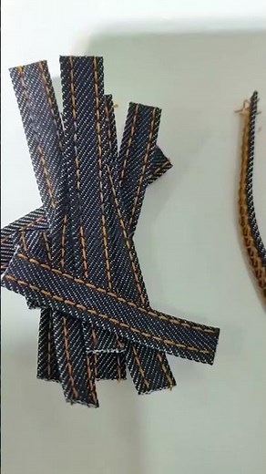 How to Make Belt Loops on Denim Jeans | Easy Sewing Tutorial #jeans #BeltLoopMaking #DenimJeans