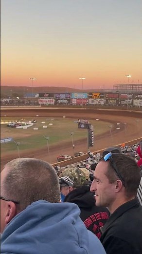 Jonathan Davenport Battles Brandon Overton for Lead Heat Race 4 Late Model Series World of Outlaws