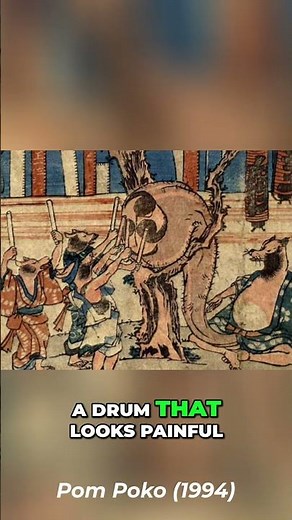 Tanuki Ball Power: Pom Poko (1994) Japanese Folklore Explained! #shorts