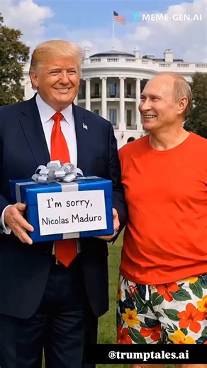 TRUMPY DUMPY on Instagram: "Donald Trump asked Putin to send an apology gift to Maduro. #trump #putin #maduro #funny #foryou Make Free AI images and Videos with Memegen AI 👇 https://meme-gen.ai/?ref=8G9672UL"