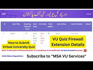 How to submit vu quiz, how to take vu quiz, how to attempt virtual University quiz, #vu #quiz #lms