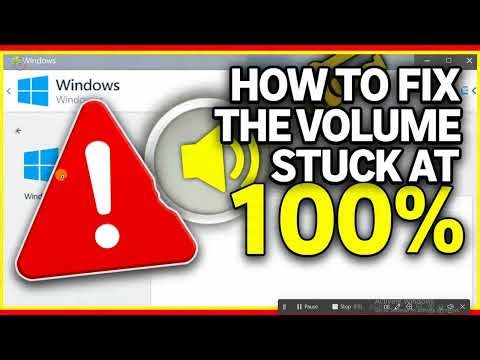 How to fix the Volume Stuck at 100% on Windows 11 10