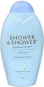 Shower to Shower, Absorbent Body Powder Morning Fresh, 13 oz