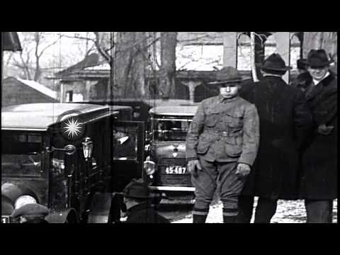 Funeral procession for President Theodore Roosevelt in Oyster Bay, New York, Unit...HD Stock Footage