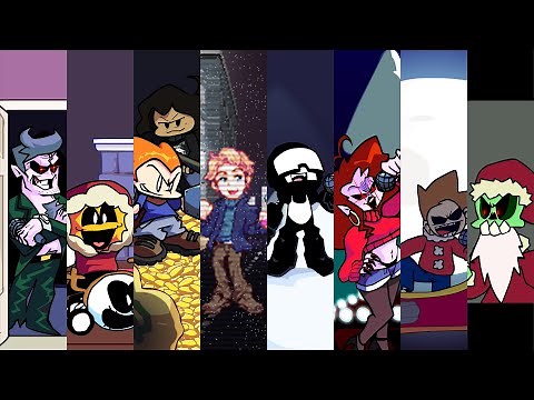 Friday Night Funkin' Mod Showcase in Holiday Mod Part 1 & 2