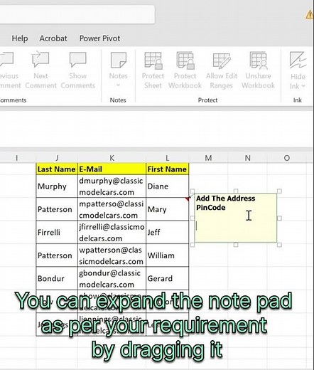 How To Add Notes in Excel||#excel#exceltips#exceltutorial#viral#shortvideo#shortsfeed#short#ytshorts